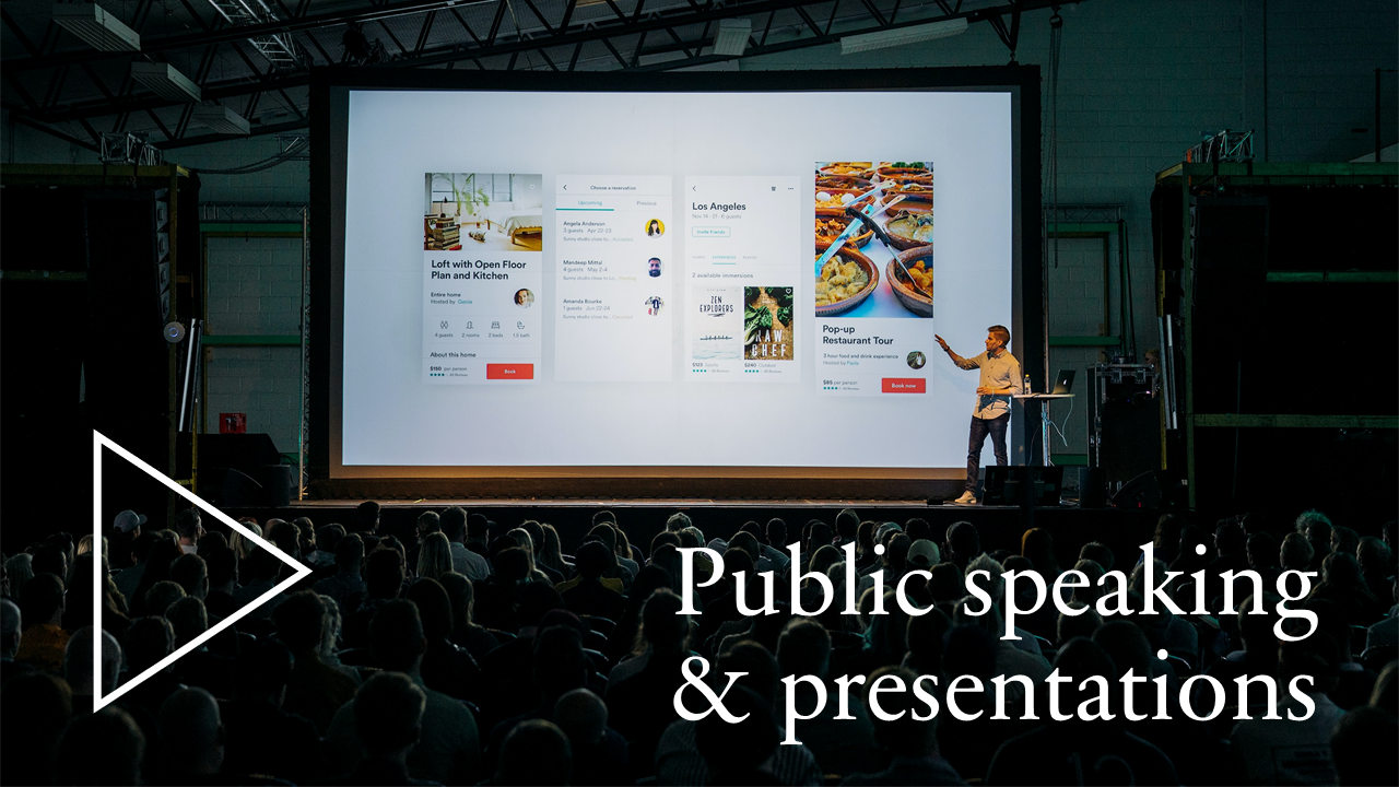 Watch Simon Hall talk about public speaking on YouTube