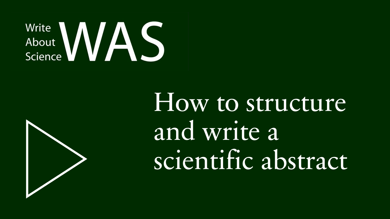 Watch Scientific Abstract Writing on YouTube